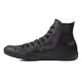 Converse Boy's Chuck Taylor All Star High Sneaker, Black Monochrome, 8
