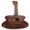 Martin Guitar 000-15M StreetMaster with Gig Bag, Acoustic Guitar for the Working Musician, Mahogany Construction, Distressed Satin Finish, 000-14 Fret, and Low Oval Neck Shape