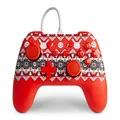 PowerA Wired Controller for Nintendo Switch - Pokémon Holiday Sweater, winter, red, gamepad, wired video game controller, gaming controller, official license