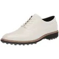 ECCO Men's Classic Hybrid Hydromax Waterproof Golf Shoe, White, 10-10.5