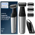 Philips Norelco Bodygroom Series 5000 Showerproof Body & Manscaping Trimmer for Men with Back Attachment, BG5025/40