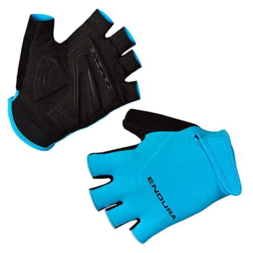 Endura Men's Xtract Cycling Mitt Glove - Pro Road Bike Gloves Hi-Viz Blue, Small