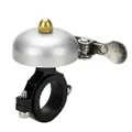 BONMIXC Vintage Bicycle Bell Brass Retro Bike Bell Silver Fit Φ20~29mm Handlebars Suitable for Most of Bike Handlebars
