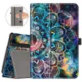 VORI Case for All-New Fire 7 Tablet (9th Generation, 2019 Release), Folio Smart Cover with Auto Wake/Sleep (Mandala Galaxy)