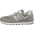 New Balance Men's 574 Core Sneaker, Grey/White, 9