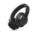 JBL Live 660NC - Wireless Over-Ear Noise Cancelling Headphones with Long Lasting Battery and Voice Assistant - Black, Medium