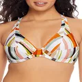 Freya Shell Island - Underwire High Apex Bikini Top Multi UK 34D (US 34D)