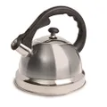 MR. COFFEE 108075.01 Claredale Whistling Tea Kettle, 2.2-Quart, Brushed Stainless Steel