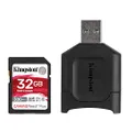 Kingston MLPR2/32GB Canvas React Plus UHS-II SD Memory Card, 32GB