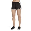 NIKE Women's Dry 10K Running Shorts, Black/White/Dark Grey/Wolf Grey, X-Large