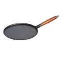 Staub Pan 40509-525 Crepe Pan, Black, 11.0 inches (28 cm), Frying Pan, Induction Compatible, Japanese Product