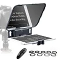 【Official】 Desview T3 Teleprompter, Teleprompters with Remote Control , Work with iPad Tablet Smartphone up to 11 inch ,8 inch Glass, Support Wide Angle Lens, Great Partner for Live Streaming