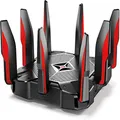 TP-Link AC5400 Tri Band WiFi Gaming Router(Archer C5400X) – MU-MIMO Wireless Router, 1.8GHz Quad-Core 64-bit CPU, Game First Priority, Link Aggregation, 16GB Storage, Airtime Fairness