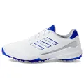 adidas Men's ZG23 Golf Shoe, Footwear White/Lucid Blue/Silver Metallic, 11