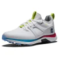 FootJoy Men's Hyperflex Carbon Golf Shoe, White/Blue/Pink, 10.5