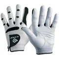 Bionic Glove USA New Improved 2018 Long Lasting Bionic Stablegrip Golf Glove - Patented Stable Grip Cabretta Leather, Designed By Orthopedic Surgeon! (Men's Cadet Medium Large, Worn On Left Hand)