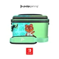PDP Gaming Pull-N-Go Travel Case: 2-in-1 with Built-in Console Stand, Removeable Straps & Interchangeable Dividers: Animal Crossing Tom Nook - Nintendo Switch