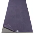 Gaiam Yoga Mat Towel Microfiber Mat-Sized Yoga Towel for Hot Yoga (68" L x 24" W), Heron Lilac