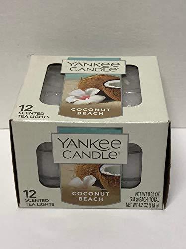 Yankee Candle Coconut Beach Tea Light Candles, Fresh Scent