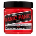 MANIC PANIC Electric Pink Pussycat Hair Dye - Classic High Voltage - Semi-Permanent Hair Color - Vibrant, Neon Pink Shade With Warm Orange Undertones Glows in Blacklight – Vegan, PPD & Ammonia-Free