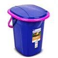 Green Blue GB320 Camping Toilet 19L Mobile Toilet Bucket Travel Toilet Bucket Toilet Mobile Camping (Blue/Pink)