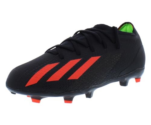 adidas X SPEEDPORTAL.1 FG J, Core Black/Solar Red/Solar Green, 6 Little Kid