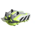 Adidas HG/AG MAQ98 Soccer Cleat, Predator Accuracy. 1 L Japan, Footwear White/Core Black/Lucid Lemon (IE9429), 8 US