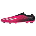 adidas Unisex-Child X Speedportal.3 Laceless Firm Ground Soccer Shoe, Team Shock Pink/Zero Metallic/Black, 5 US