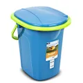 Green Blue GB320 Camping Toilet 19L Mobile Toilet Bucket Travel Toilet Bucket Toilet Mobile Camping (Turquoise/Lime)
