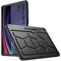 Poetic TurtleSkin Case Designed for Samsung Galaxy Tab S9 Ultra (2023 Release) 14.6 inch Case with S Pen Holder, Heavy Duty Shockproof Kids Friendly Protective Silicone Cover, Black