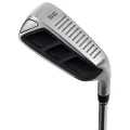 MAZEL Golf Pitching & Chipper Wedge,Right Handed,35,45,55 Degree Available for Men & Women (Right, Stainless Steel (Black Head), S, 35)