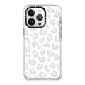 CASETiFY Ultra Impact iPhone 13 Pro Case [9.8ft Drop Protection] - Silver Gray Leopard - Clear