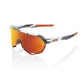 100% S2 Sport Performance Cycling Sunglasses (Soft Tact GREY CAMO - HiPER Red Multilayer Mirror Lens)