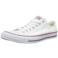 Converse Unisex Chuck Taylor All Star Ox Low Top Classic Sneakers, Optical White, 13 Women/11 Men