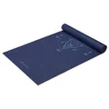 Gaiam Yoga Mat Premium Print Extra Thick Non Slip Exercise & Fitness Mat for All Types of Yoga, Pilates & Floor Workouts, Celestial Blue, 6mm, 68"L x 24"W x 6mm