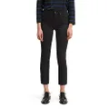 Levi's Women's 724 High Rise Straight Crop Jeans, Soft Black, 38