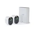 Arlo Ultra 2 (VMS5240-200APS) Spotlight Camera - 4K UHD & HDR - 2 Wire-Free Indoor/Outdoor Security Cameras with Color Night Vision, 180° View, 2-way Audio, Spotlight, Siren - SG Local Unit,White
