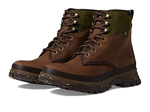 Ariat Women's Moresby Waterproof Boot, Oily Distressed Brown/Olive, 8.5