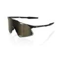 100% Hypercraft Sport Performance Sunglasses (Matte Black - Soft Gold Mirror) Sport and Cycling Eyewear