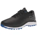 New Balance Men's Fresh Foam X Defender Sl Golf Shoe, Black/Blue, 9.5