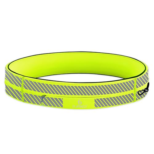 FlipBelt FB0130-NEOY-L.1, Reflective Neon Yellow, Large