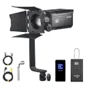 Godox S60 60W 8 preset Lighting FX,Sllent Mode,Focusing LED Continuous Adjustable Light Spotlight for Film and Video Production/Still Life Shooting/Wedding Shooting