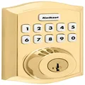 Kwikset 620TRLZW700-L03S Traditional Home Connect Keypad Connected Smart Lock Deadbolt with Z-Wave 700 and SmartKey Lifetime Brass Finish