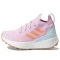adidas Terrex Two Ultra Primeblue Trail Running Shoes Women's, Bliss Lilac/Beam Orange/Almost Blue, 8 US