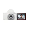 Sony ZV-1F Vlog Camera for Content Creators and Vloggers (White)
