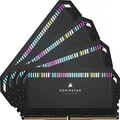CORSAIR Dominator Platinum RGB DDR5 RAM 64GB (4x16GB) 6200MHz C32-38-38-80 1.4V Intel Optimized Computer Memory (iCUE Compatible,Fast Performance, Patented DHX Cooling, Intel® XMP 3.0 Profiles) Black