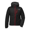 Outdoor Research Women's Helium II Jacket, Black/Flame, X-Small