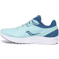 Saucony Women's S10551-25 Kinvara 11 Running Shoe, Aqua/Blue - 5 M US