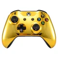 eXtremeRate Chrome Gold Front Housing Shell Faceplate for Microsoft Xbox One S & Xbox One X Controller - Controller NOT Included [video game]
