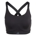 Adidas NUH77 Women's Tailored Impact Luxe Training High Support Bra, Black (HS7260), 30C